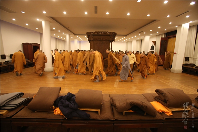 龙天护持法喜充满杭州灵隐寺冬季禅七圆满