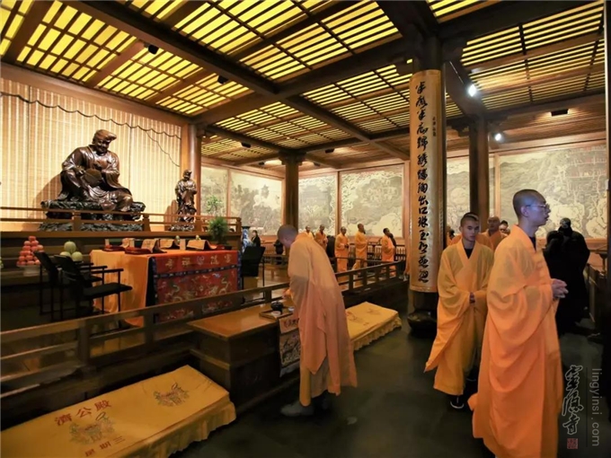 杭州灵隐寺举行"己亥法界圣凡水陆普度大斋胜会"薰坛
