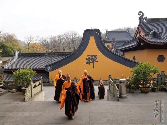 杭州灵隐寺己亥冬月禅七起七